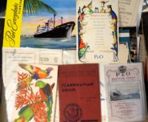 Shipping, 350+ items of shipping ephemera mainly cruise related to include Cunard and P&O luggage