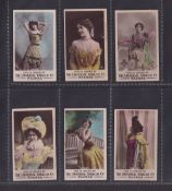 Cigarette cards, India, The Universal Tobacco Co, Actresses (Printed back), six cards, Aiagan,