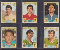 Trade cards, Football, Panini Mexico 70, 22 cards Red back UK edition (gen vg a few gd)
