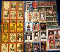 Boxing trade cards, selection of modern cards inc. Brown's Boxing Cards, Checklist 3, nos 71-100 (