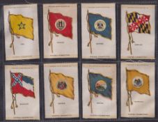 Tobacco silks, USA, ATC State Flags (all with matching 'Fatima Cigarettes' brand), 29 different, M