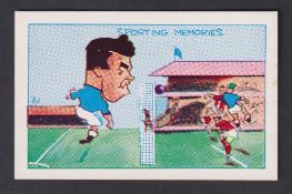 Trade card, Clevedon Confectionery, Sporting Memories, 'X' size, type card, no 9 W R 'Dixie' Dean (a