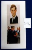 Autograph, Royalty, King Charles III, clipped piece 'Charles' signed during his time as Prince