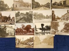 Postcards, a good mixed Kent RP selection of 14 cards inc. Kent House Rd Beckenham, School