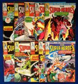 Comics, The Super-Heroes, 10 1975 comics to comprise numbers 1-10 (gd)