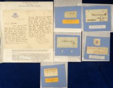 Autographs, Clergy and Temperance, 6 autographs to comprise John Hellmuth Bishop of Huron Dakota (