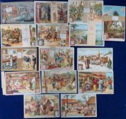 Trade cards, Liebig, a collection of 10 German edition wrapped sets, ref nos S696, S697, S699, S700,
