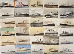 Postcards, Shipping, a mixed merchant and liner selection of approx. 31 cards inc. Lusitania, RMS