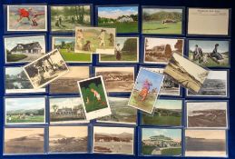 Postcards, Golf, a selection of approx. 30 golf cards inc. courses, club houses, comic, advert