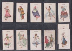 Cigarette cards, Overseas mixture 98 cards BAT Dancing Girls (20), Actresses Brown front (28). Wills