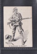 Cigarette card, Kinnear, A Gentleman in Kharki, single card issue (about gd)