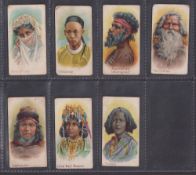 Cigarette cards, Taddy, Natives of the World, 7 cards , Turkish Lady, Chinaman, Austrlain