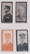 Cigarette cards, Rutter, Boer War Celebrities, 4 cards, printed backs (2), Seymour, Roberts, plain