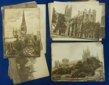 Trade cards, Singer Sewing Machine, 40 G Size cards, all Sepia UK Cathedrals, belived all