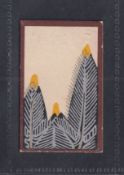 Cigarette card, Hudden Japanese Playing card (Hudden Cigarettes back), type card (fair)