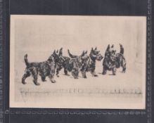 Cigarette card, Lambert & Butler Overseas, Etchings (Dogs) L Sized type card number 5 (gd)