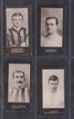 Cigarette cards, F J Smith, Footballers (Cup Tie backs), 4 cards numbers 26,38,43,46 (fair/gd)