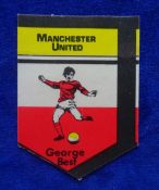 Football BAB sticker, George Best Manchester United ( off centre printing otherwise vg)