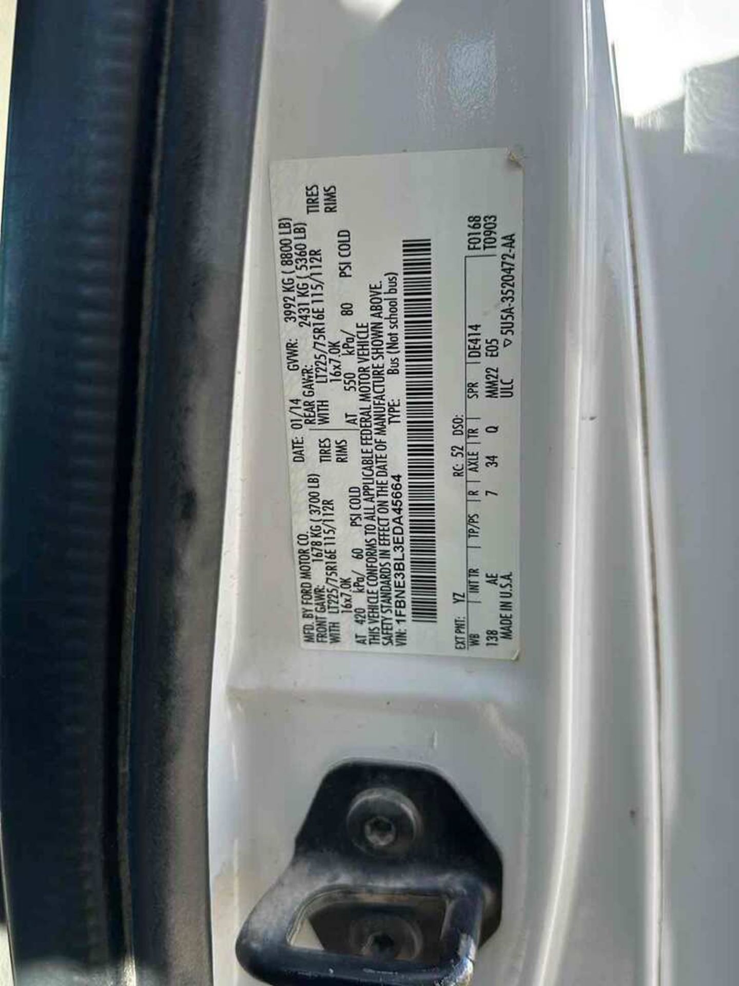2014 FORD E-350 EXPRESS VAN - Image 40 of 40