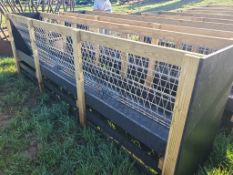 Hay / Grain Feeder - 12ft, Goat Hay / Grain Feeder, Poly Trough -- Item Located @ 187 Marteeny Rd.