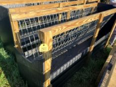 Hay / Grain Feeder - 8ft, Goat Hay / Grain Feeder, Poly Trough BROKEN END PANEL -- Item Located @