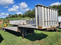 2007 Fontaine Step Deck Trailer 'TITLE' - 48ft, 255/70R22.5 Tires, Straps, Air Ride, 69k gvwr Not