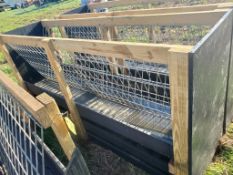 Hay / Grain Feeder - 8ft, Goat Hay / Grain Feeder, Poly Trough -- Item Located @ 187 Marteeny Rd.