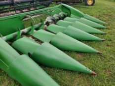 John Deere 693 Corn Head - 6 Row, Poly, CART IS INCLUDED SN# H00693X700761 -- Item Located @ 187