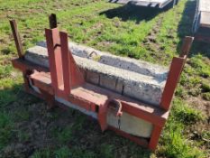 Concrete Weight - 3,000 lb., 3 point, -- Item Located @ 187 Marteeny Rd. Somerset, PA. 15501, For