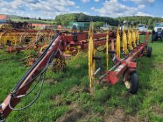 Agco 4844 Rake - 14 Wheel, Hi-Cap, SN# 000007 -- Item Located @ 187 Marteeny Rd. Somerset, PA.