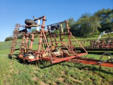 Krause 4100 Field Cultivator - 28ft, Hydraulic Fold, Hydraulic Transport, S-Tine, Clod Buster --