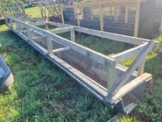 Poly Feed Trough - 27ft, -- Item Located @ 187 Marteeny Rd. Somerset, PA. 15501, For More