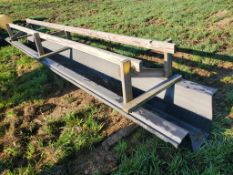 Poly Feed Trough - 19ft, -- Item Located @ 187 Marteeny Rd. Somerset, PA. 15501, For More