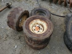 Tires On Wheels 'Set of 4'