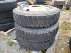 Tires On Wheels 'By the Piece x 3'