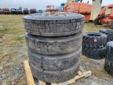 Tires On Wheels 'Set of 4'