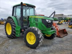 2015 John Deere 6150M Cab Tractor 'Runs & Operates'