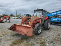 Massey Ferguson 375 Cab Loader Tractor 'Runs & Operates'