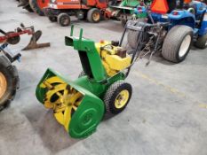 John Deere 826 Snow Blower 'Runs & Operates'