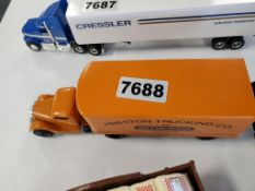 Toy Truck With Van Trailer