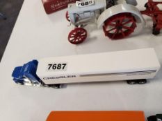 Toy Truck With Van Trailer