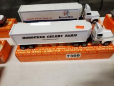 Winross Truck Tractor With Van Trailer