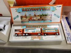 Winross Truck Tractor With Double Trailers