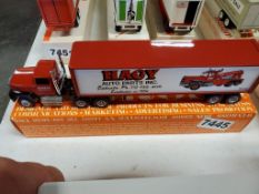 Winross Truck Tractor With Van Trailer