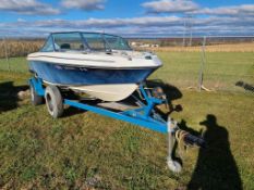 1989 Invader Boat with Trailer 'NO TITLES'