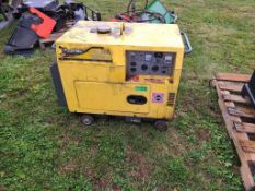 Leading LDE6800T Diesel Generator 'AS-IS'