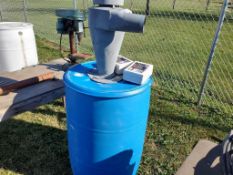 Cyclone Dust Collection System on Barrel