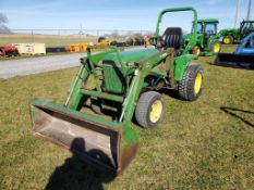 John Deere 855 Compact Loader Tractor 'Runs & Operates'