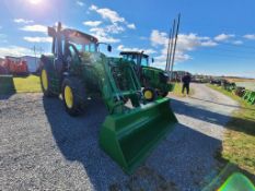 2017 John Deere 6120M Cab Loader Tractor, 'Elite Ride & Drive'