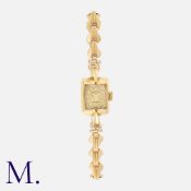 ROLEX. A Ladies Vintage 1950's Manual Wristwatch in 9k yellow gold, Rolex precision 17 jewel